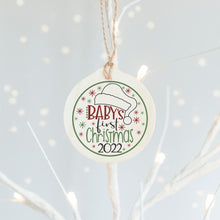 Load image into Gallery viewer, Christmas / Baby's First Christmas 2022 VG / Santa Hat / Christmas Ornament / Clip Art / Cut File / Southern Spark / svg png eps pdf jpg dxf