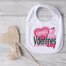 Load image into Gallery viewer, Valentine's Day SVG / Personalized 1st Valentine's Day SVG / Valentine SVG / Cut File / Clip Art / Southern Spark / svg png eps pdf jpg dxf