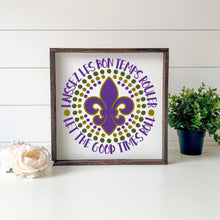 Load image into Gallery viewer, Mardi Gras SVG / Let The Good Times Roll SVG / Laissez Les Bon Temps Rouler SVG / Cut File / Southern Spark / svg png eps pdf jpg dxf