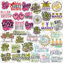 Load image into Gallery viewer, Holiday Bundle Valentine's Mardi St Patrick's Easter Mother's Father's 4th Of July Halloween Thanksgiving Christmas svg png eps pdf jpg dxf

