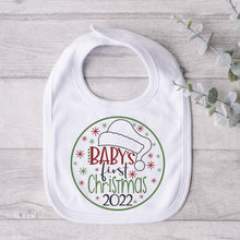 Load image into Gallery viewer, Christmas / Baby's First Christmas 2022 VG / Santa Hat / Christmas Ornament / Clip Art / Cut File / Southern Spark / svg png eps pdf jpg dxf
