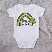 Load image into Gallery viewer, St Patrick's Day SVG / Happy Go Lucky SVG / St Patty's / Shamrock Rainbow / Cur File / Clip Art / Southern Spark / svg png eps pdf jpg dxf
