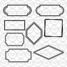 Load image into Gallery viewer, Bundle Frames Round Square Rectangle Wreath / Frame SVG / Frame PNG / Cut File / Southern Spark / svg png eps pdf jpg dxf
