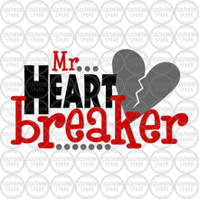 Load image into Gallery viewer, Valentine's Day SVG / Mr Heartbreaker SVG / Heart Breaker SVG / Valentine / Cut File / Clip Art / Southern Spark / svg png eps pdf jpg dxf

