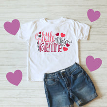 Load image into Gallery viewer, Little Miss Valentine SVG / Valentine's Day SVG / Valentine SVG / Hearts / Cut File / Clip Art / Southern Spark / svg png eps pdf jpg dxf
