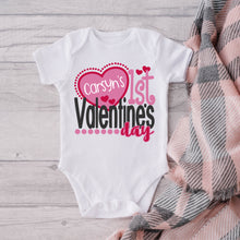Load image into Gallery viewer, Valentine's Day SVG / Personalized 1st Valentine's Day SVG / Valentine SVG / Cut File / Clip Art / Southern Spark / svg png eps pdf jpg dxf
